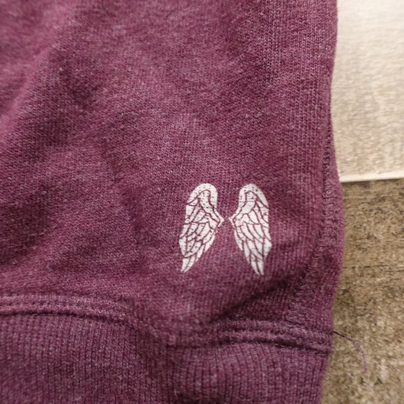 Victoria’s Secret Angel Wing Logo Pullover Sweatshirt – Women’s Large Plum - Picture 3 of 10